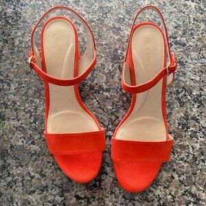 Cole Haan Josie Block Heel (Size: 8; Color: Poinciana Suede)